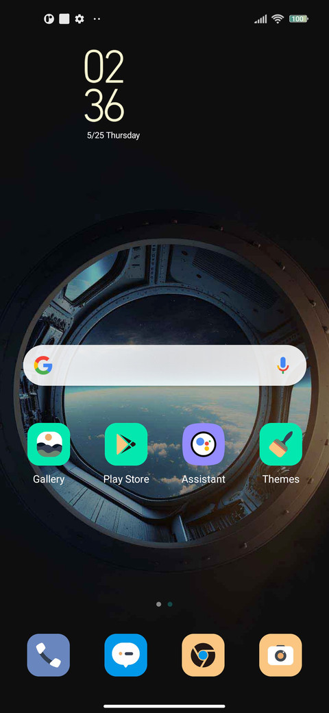 Empty window screenshot