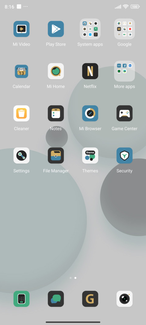 Cyan elegance screenshot
