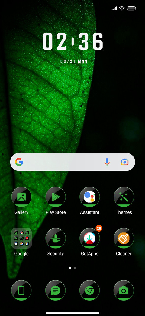 Amoled Leaf screenshot