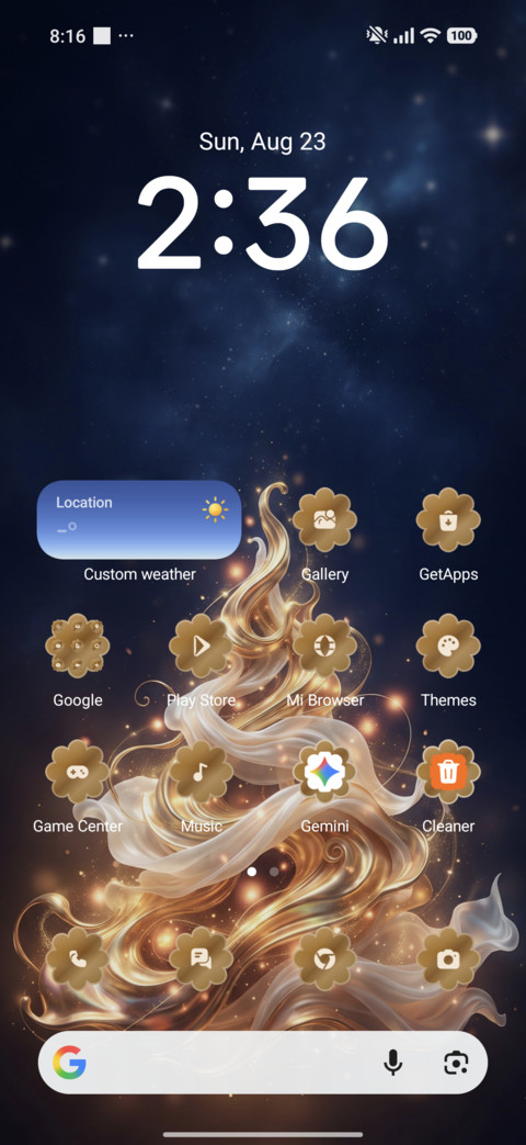 Golden Christmas screenshot