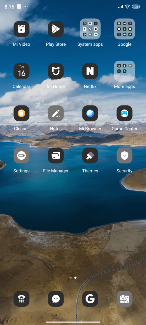 Blue water as blue screenshot