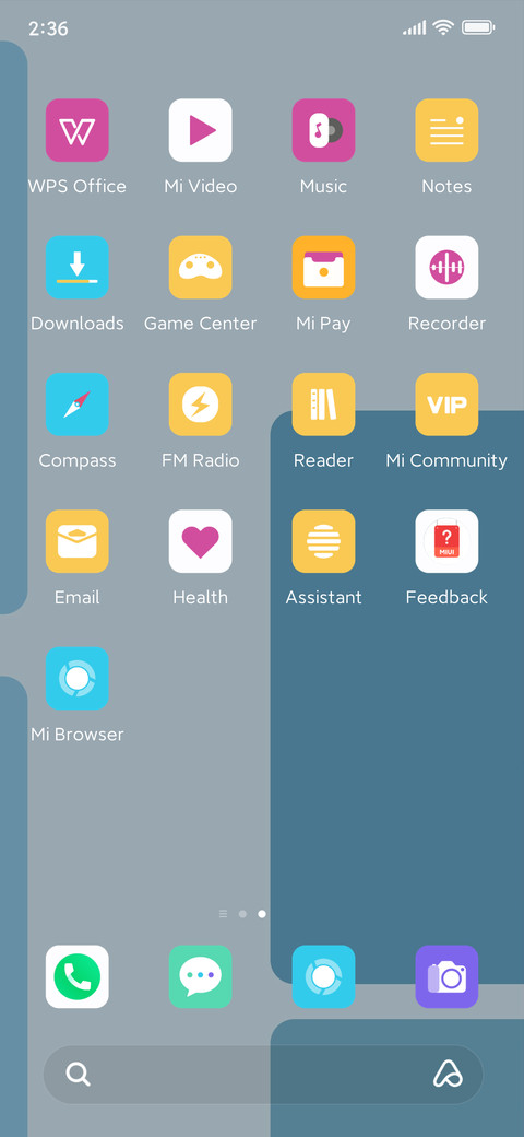 Simple color block screenshot