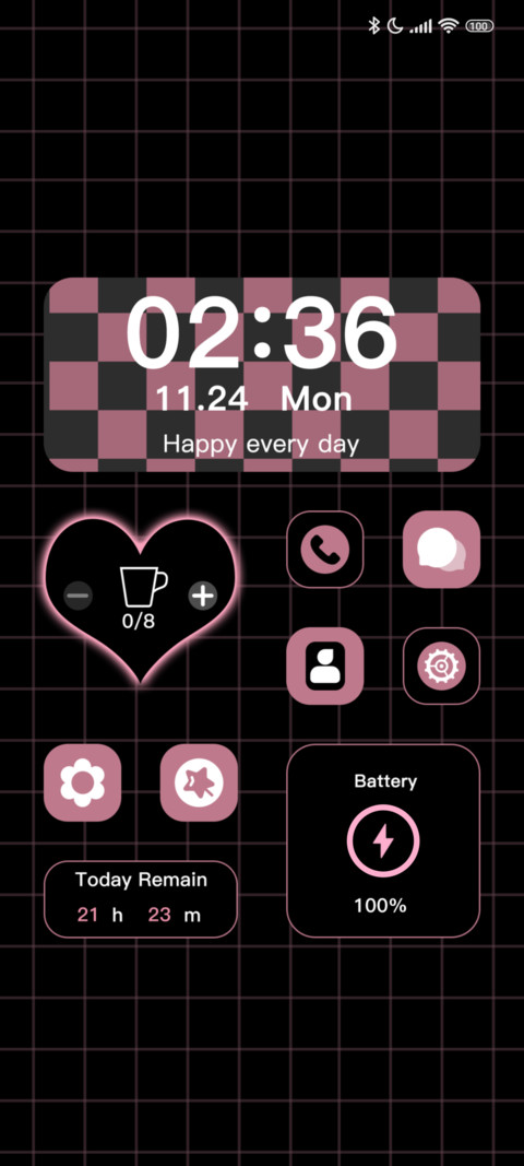 Pink Black Ease screenshot