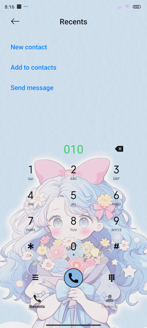 Blue girl screenshot
