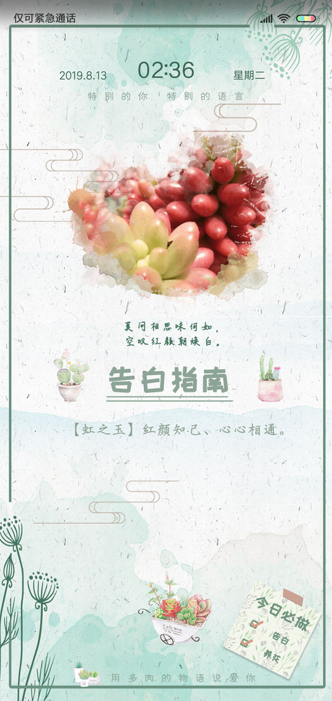 多肉物语多锁屏 screenshot