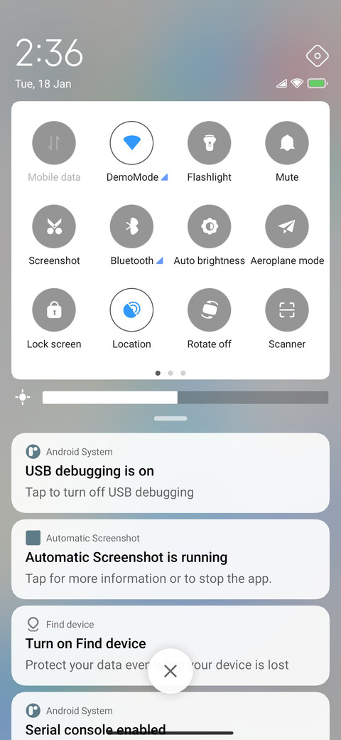 Light screenshot