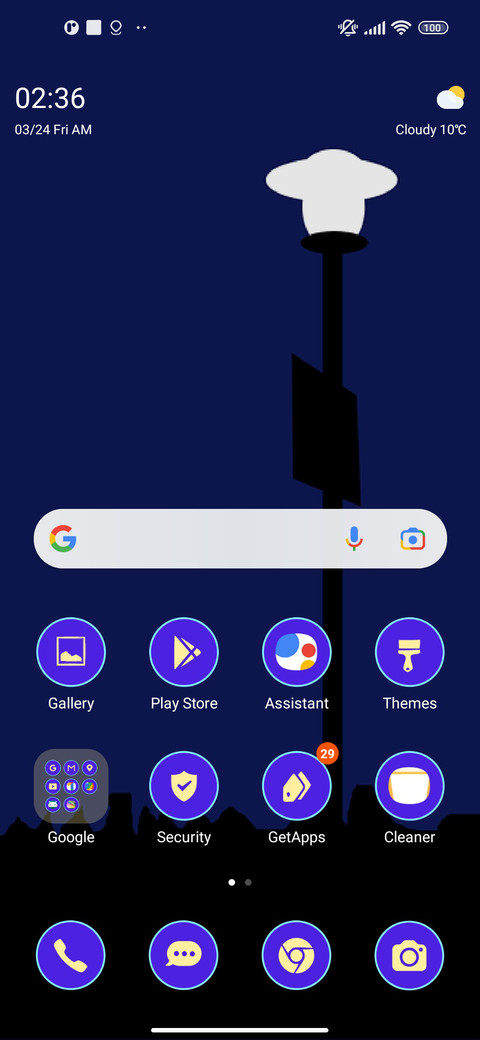 minimal light screenshot