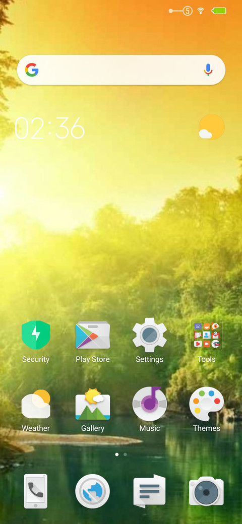 Morning screenshot