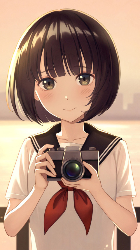 短发女孩 screenshot