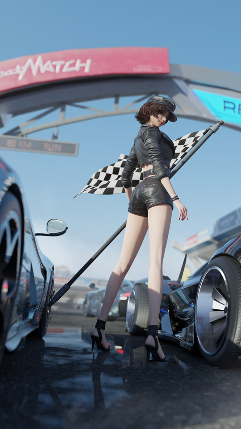 赛车中的女神 screenshot
