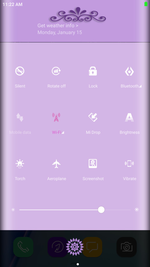 S8 Purple screenshot
