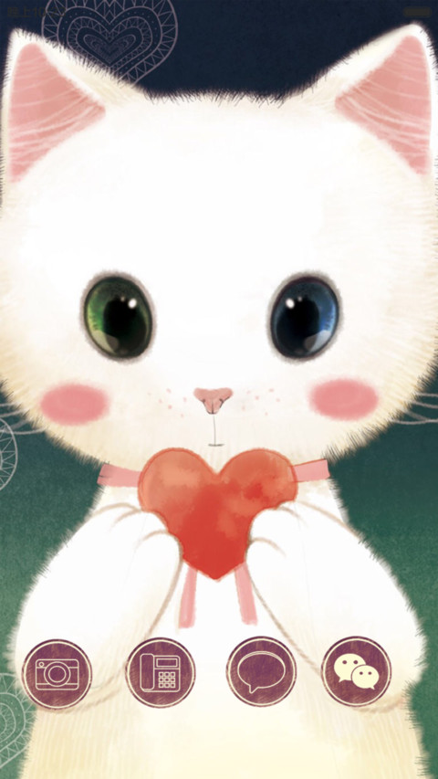 萌猫集合（ios全面锁屏+5自由桌面） screenshot