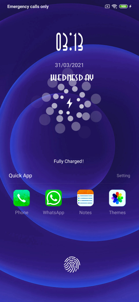 iOS Blue screenshot
