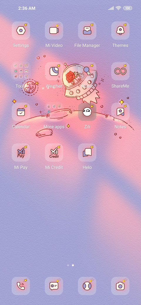 Rose and stars screenshot