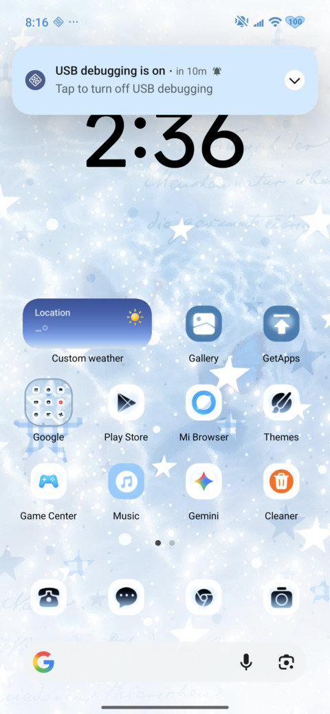 Ice Blue Star screenshot