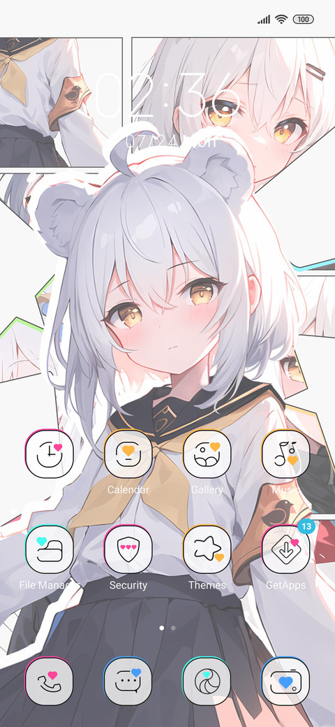 White haired girl screenshot