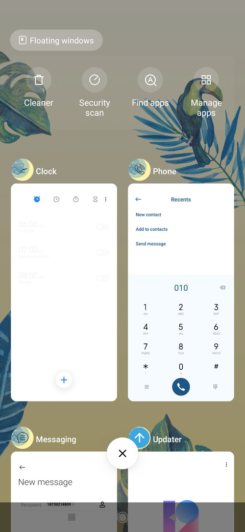 Blue Tropical Leaves_3MDS screenshot