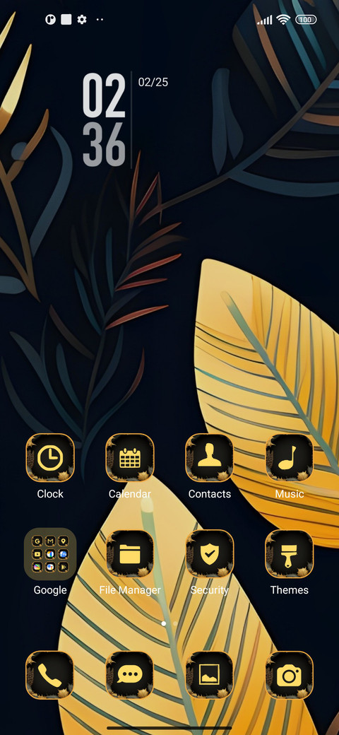 Luxury leaves screenshot