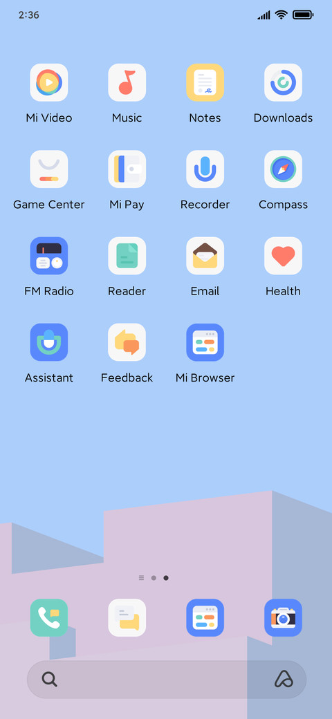 A clear summer sky screenshot