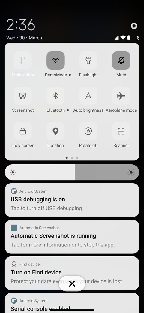 Nothing OS screenshot