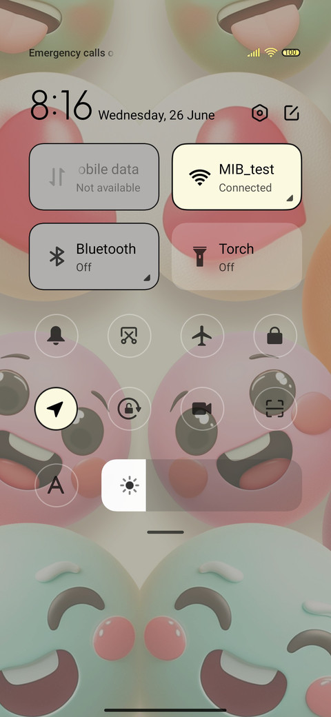 Mood diary screenshot
