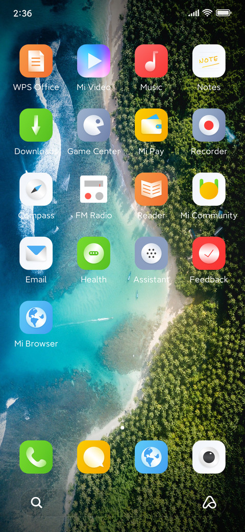 Blue sea screenshot
