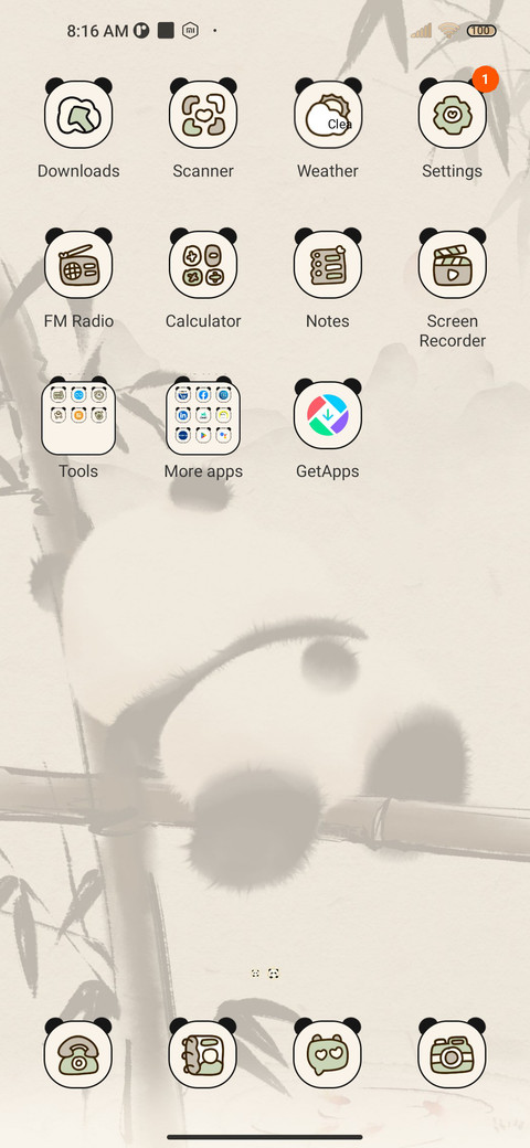 Cute Panda screenshot