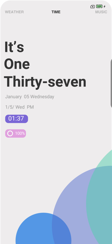 Light white screenshot