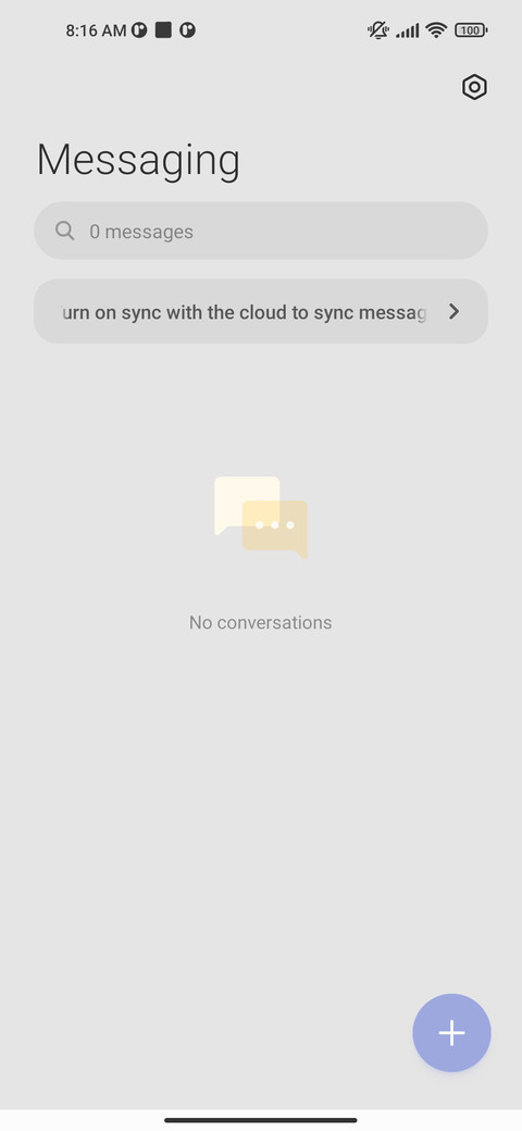 Simple white screenshot