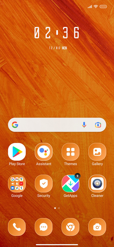 Orange Abstract screenshot