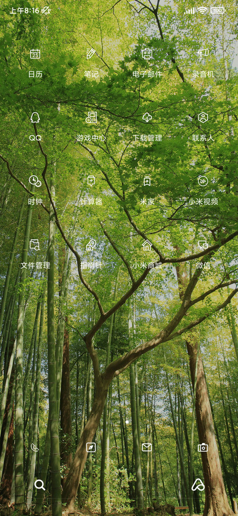 清新绿光 简约森 screenshot