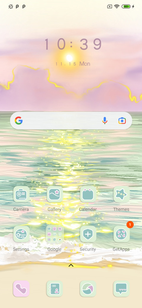 Fresh sunrise screenshot