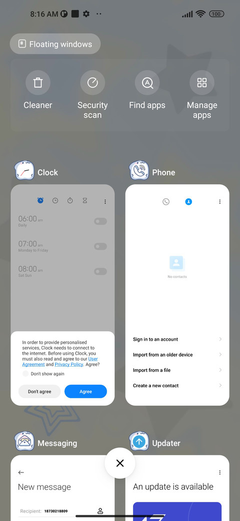 Shark Shake Clock screenshot