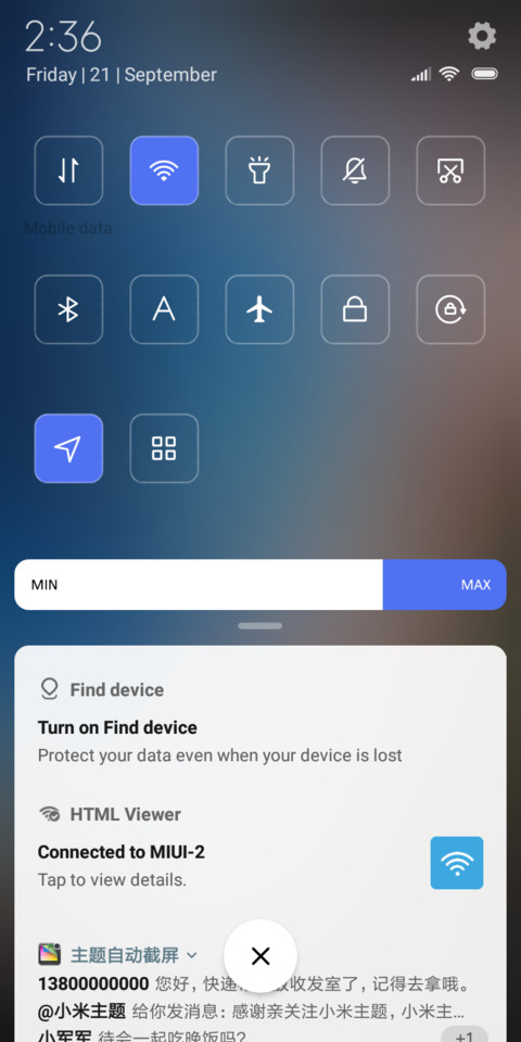 BLUE screenshot