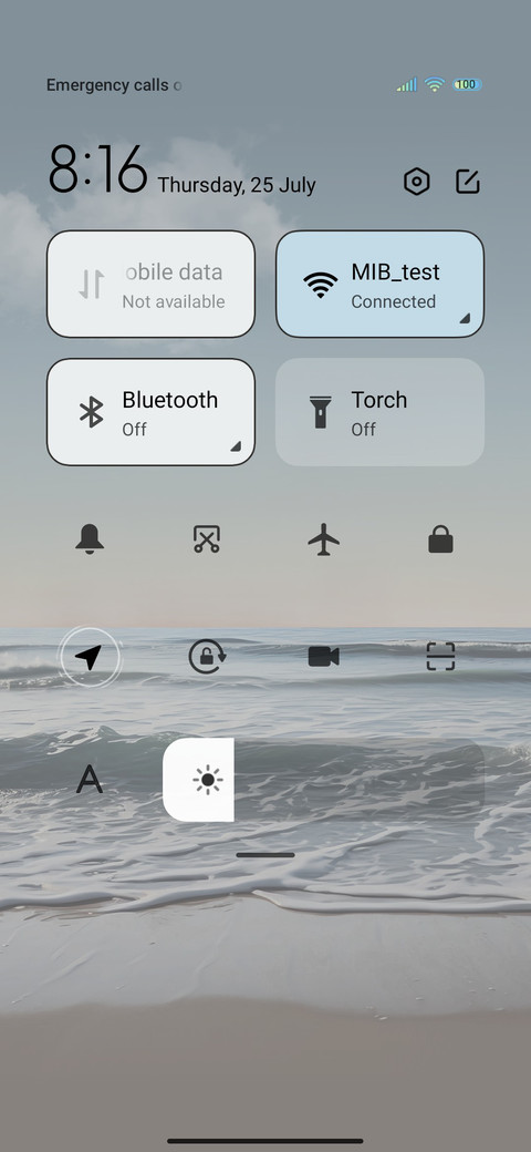Peaceful beach screenshot
