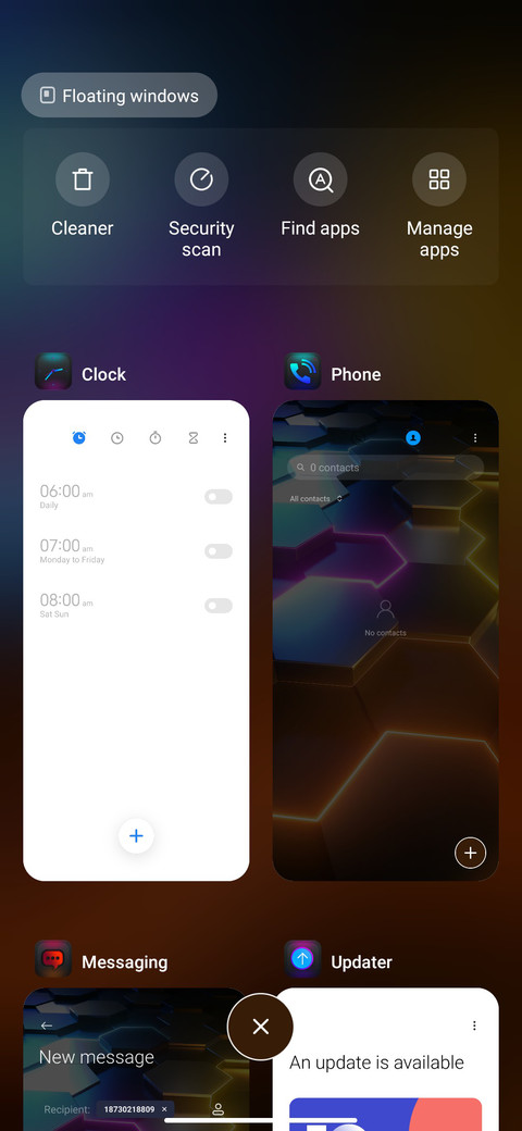 Rainbow hexagon screenshot