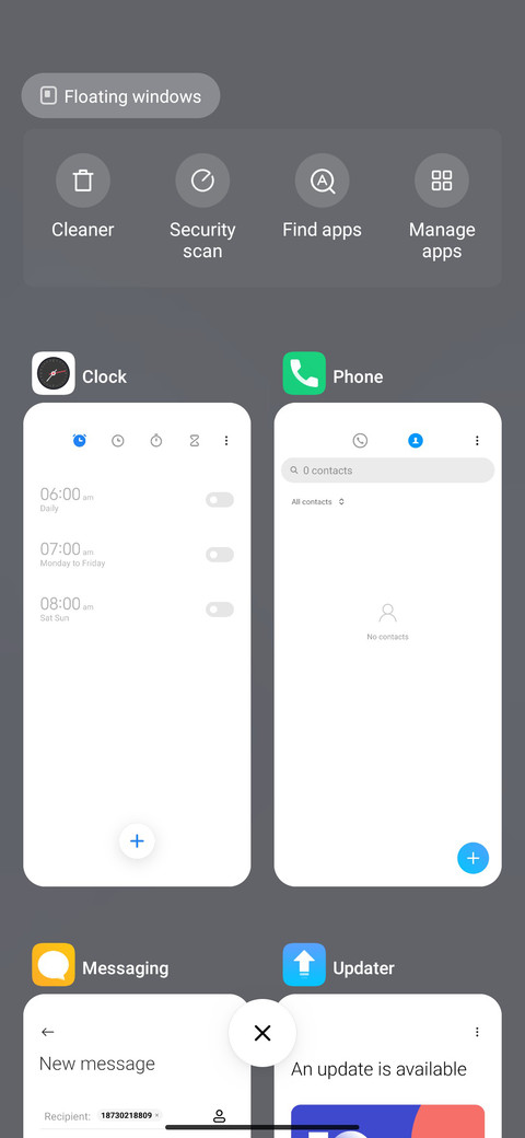 Unique os screenshot