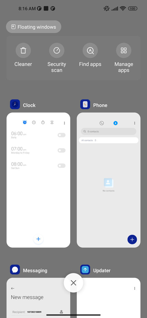 Blue white flower screenshot