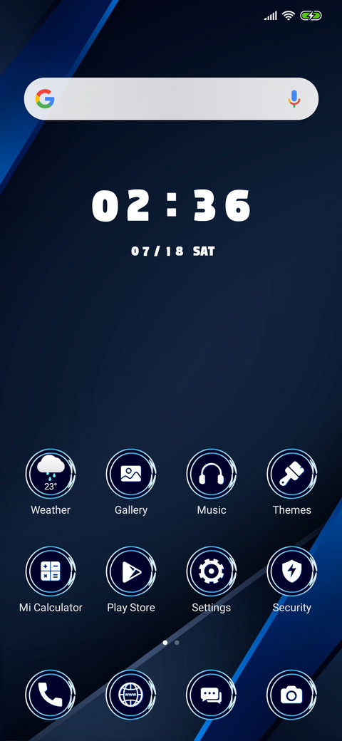 Blue Abstract _3MDS screenshot