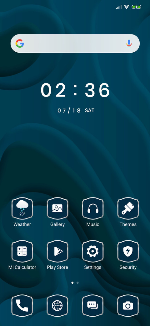 Abstract Art Blue - 3MDP screenshot