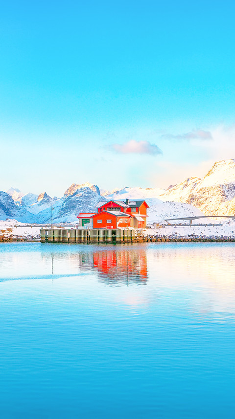 Captivating morning view of Ramberg fishing village screenshot