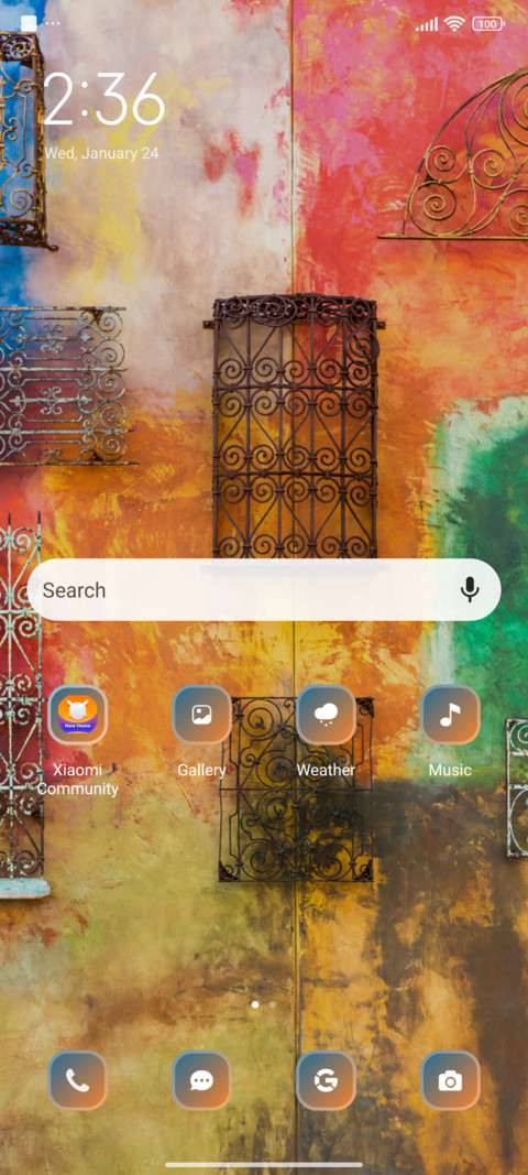Colorful screenshot