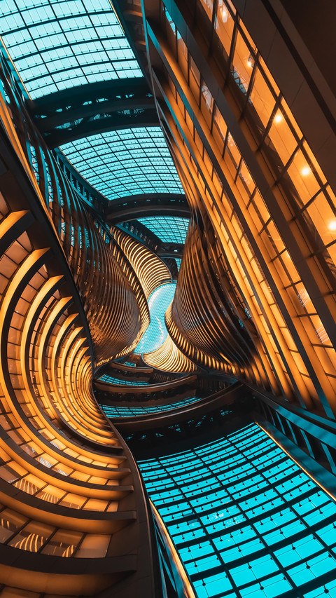 A futuristic alien building screenshot