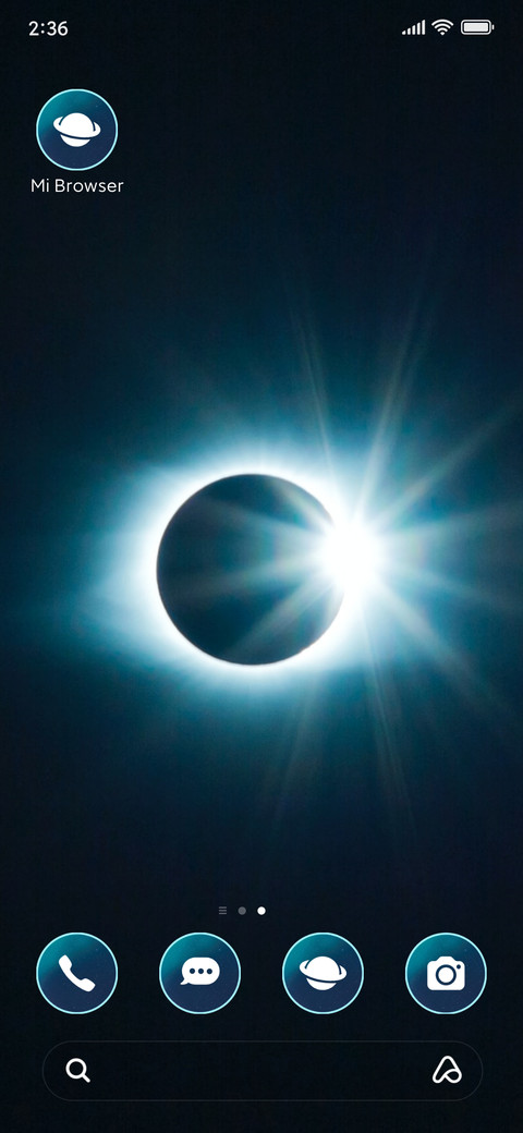 Space eclipse screenshot