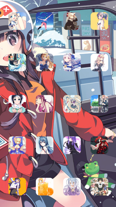 二次元の萌妹第一季（24壁纸+自由桌面） screenshot