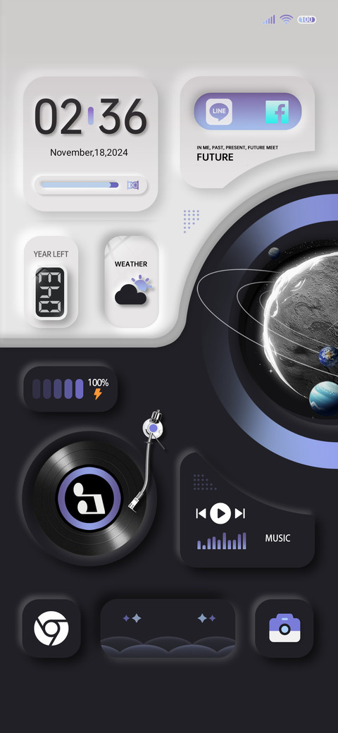 Two color planet screenshot