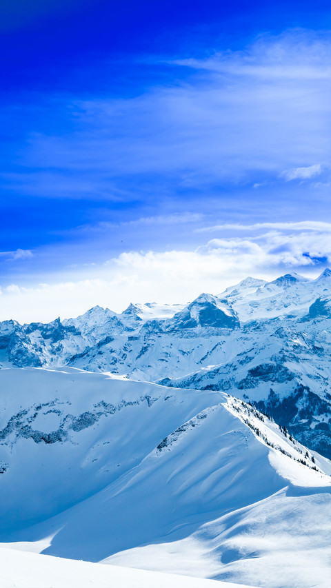 Overlooking the snow-capped mountains screenshot