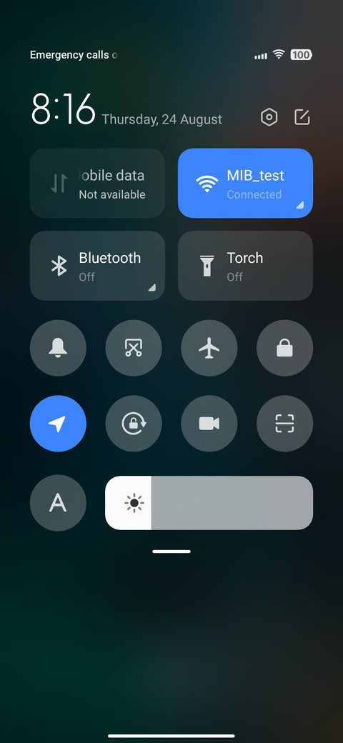 Orange UI screenshot