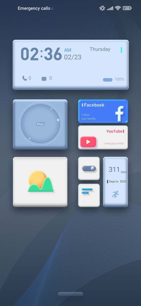 Simple Blue screenshot