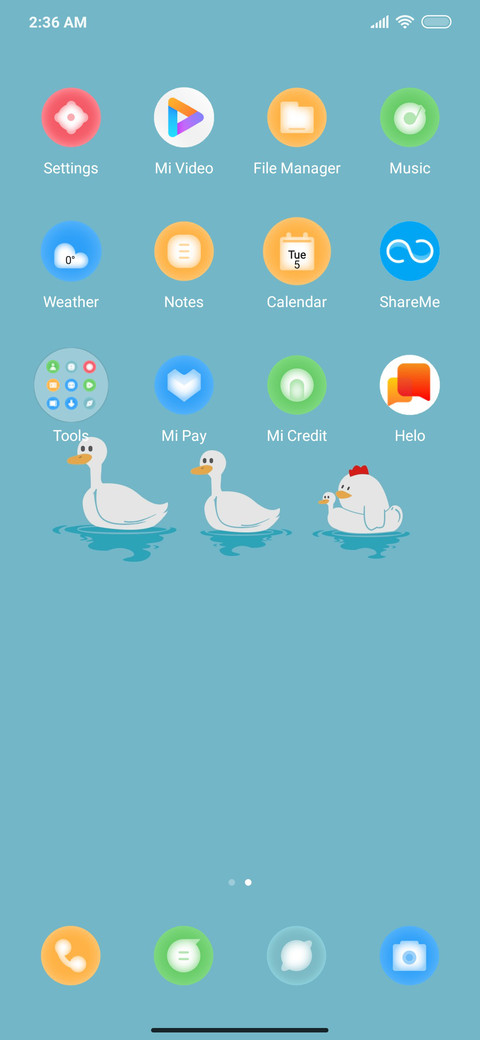 Swimming chicken screenshot